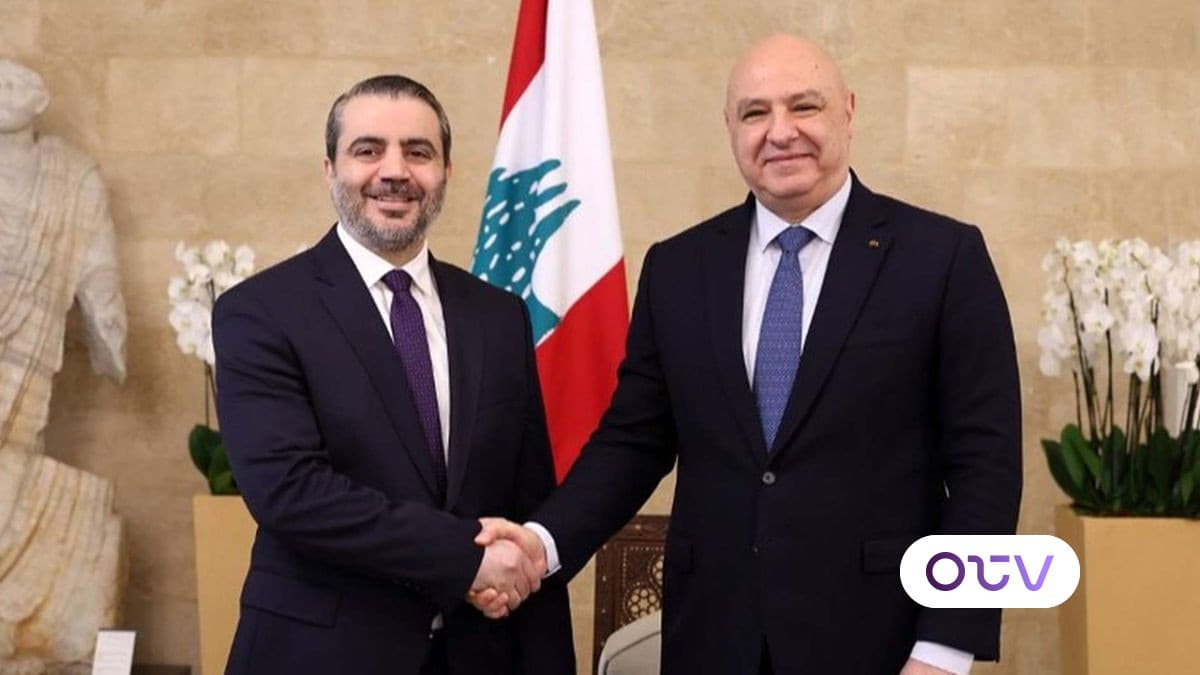 الرئيس عون استقبل الشيباني: لبنان متمسك بعلاقات اخوية مع سوريا قائمة على التعاون والتنسيق وعدم التدخل في الشؤون الداخلية لكلا البلدين
